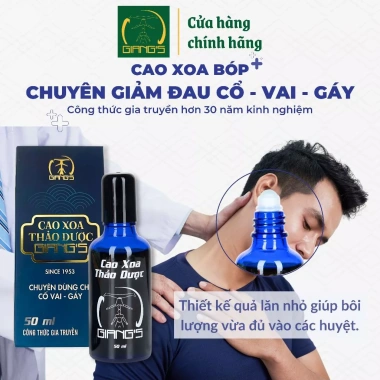Cao Xoa Bóp Thảo Dược GIANG'S Xanh 50ml - Giảm đau cổ vai gáy nhanh, giá chỉ 165.000 VND 5