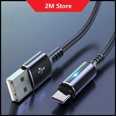 Cáp Sạc Nhanh 5A Micro USB & Type C 1.2m Đèn LED - Giá 22.000 VND 4