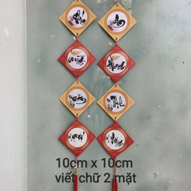 Câu đối trang trí Tết viết theo yêu cầu - Thiết kế cá nhân, giá ưu đãi 90,000 4