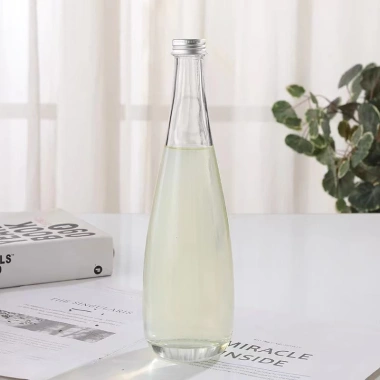 Chai thủy tinh bầu 500ml nắp nhôm bạc - Đựng nước ép, cafe, sữa hạt, chỉ 40.000đ