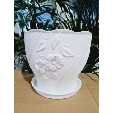 Chậu nhựa trồng cây bông bèo 320 giá rẻ chỉ 50k - Kích thước 32x28cm lý tưởng cho văn phòng 7