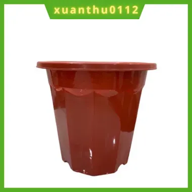 Chậu Nhựa Trồng Cây Hoa E280 Màu Nâu Dày Dặn - Giảm 9000đ Chỉ Còn 25900đ (24x21cm) 2 Chậu Nhựa Trồng Cây Hoa E280 Màu Nâu Dày Dặn - Giảm 9000đ Chỉ Còn 25900đ (24x21cm) 2