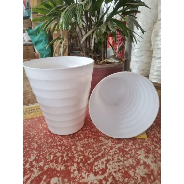 Chậu Tròn Màu Trắng 32cm - Giá Siêu Khuyến Mãi Chỉ 30k Thay 38400 VND 8 Chậu Tròn Màu Trắng 32cm - Giá Siêu Khuyến Mãi Chỉ 30k Thay 38400 VND 8