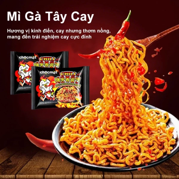 Trải nghiệm tiện lợi khi chuẩn bị CHOCMET Mì Gà Tây Cay Hàn Quốc vị Kem Phô Mai cho bữa ăn nhanh
