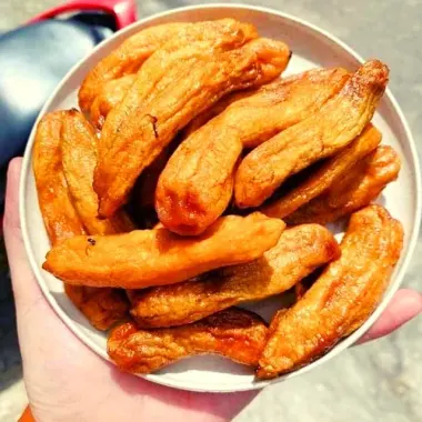 Chuối Cau Sấy Dẻo Miền Tây Nguyên Chất Không Đường Thơm Ngon Dai Cứng 35k/Gói 4