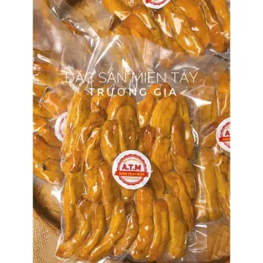 Chuối Cau Sấy Dẻo Miền Tây Nguyên Chất Không Đường Thơm Ngon Dai Cứng 35k/Gói 6