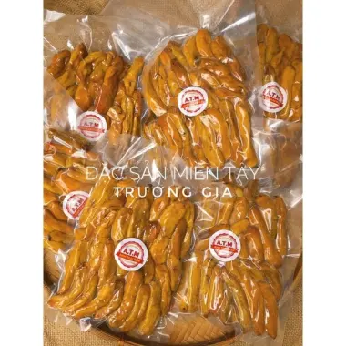 Chuối Cau Sấy Dẻo Miền Tây Nguyên Chất Không Đường Thơm Ngon Dai Cứng 35k/Gói 9