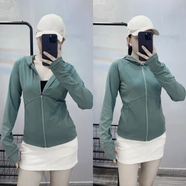 [ CÓ BIGSIZE ] ÁO KHOÁC THUN LẠNH QC LOẠI 1 BODY GYM CÓ NÓN , TAY XỎ NGÓN CHỐNG NẮNG , SIÊU THẤM HÚT MỒ HÔI 2