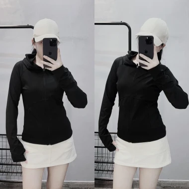 [ CÓ BIGSIZE ] ÁO KHOÁC THUN LẠNH QC LOẠI 1 BODY GYM CÓ NÓN , TAY XỎ NGÓN CHỐNG NẮNG , SIÊU THẤM HÚT MỒ HÔI 3