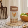 Cốc Nước Cách Nhiệt In Hoạt Hình Chống Rò Rỉ Thép Không Gỉ Giữ Nhiệt Cao Bỏ Túi Học Sinh 3