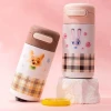Cốc Nước Cách Nhiệt In Hoạt Hình Chống Rò Rỉ Thép Không Gỉ Giữ Nhiệt Cao Bỏ Túi Học Sinh 5