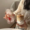 Cốc Thủy Tinh Chịu Nhiệt Vân Sọc Cao Cấp 260-360ml Uống Cafe Trà Cocktail Giá Tốt 35k 6