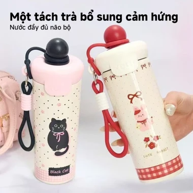 "Cốc trà hoa giữ nhiệt 316 thép không gỉ giá rẻ chỉ 134.500đ - ống hút nhựa, dây đeo" 2 "Cốc trà hoa giữ nhiệt 316 thép không gỉ giá rẻ chỉ 134.500đ - ống hút nhựa, dây đeo" 2