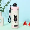 "Cốc trà hoa giữ nhiệt 316 thép không gỉ giá rẻ chỉ 134.500đ - ống hút nhựa, dây đeo" 12