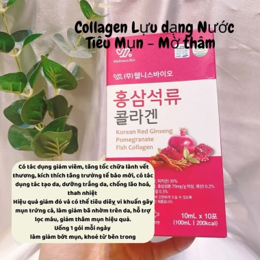 Colaghen Nước Hồng Sâm Lựu Hàn Quốc giảm tới 550.000 (giá cũ 709.500), tăng sức đề kháng