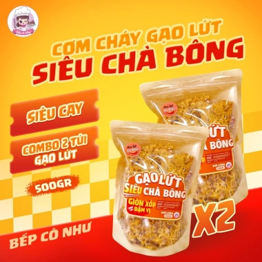 Cơm Cháy Gạo Lứt Siêu Chà Bông Bếp Cô Như - Giòn Xốp Đậm Vị, 2 Túi 250g 194.000 6