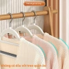 Combo 10 móc treo quần áo chống trượt đa năng chất liệu nhựa ABS cao cấp xoay 360 độ không cong vênh và biến dạng 2