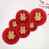 Combo 10 quạt giấy đỏ Tết – Trang trí tường phúc đỉnh, quà Tết sinh động, chỉ 25.000 VND 5