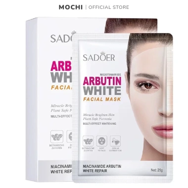 [combo 10miếng]Mặt nạ collagen Sadoer cung cấp protein, giữ ẩm, căng mịn, trắng sáng da. 3