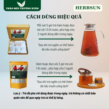COMBO 120 gói Trà Atiso Cà Gai leo thanh nhiệt, mát gan giải độc, đậm vị dễ uống - 128.000₫ 6