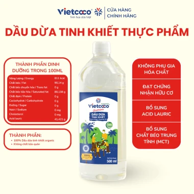 Combo 2 chai Dầu dừa tinh khiết Organic Vietcoco 500ml - Giảm giá 320.000, giá gốc 393.600 2 Combo 2 chai Dầu dừa tinh khiết Organic Vietcoco 500ml - Giảm giá 320.000, giá gốc 393.600 2