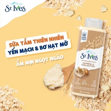Combo 2 chai Sữa tắm St.Ives Yến mạch & Bơ 450ml-700ml - Giảm giá 22% chỉ 333.000₫
