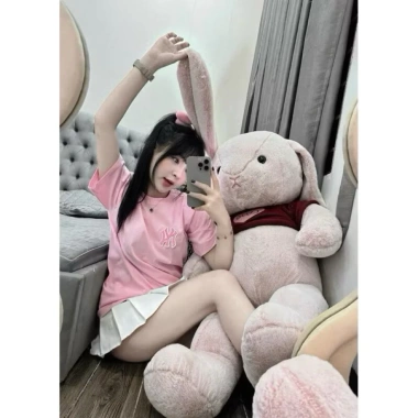 Combo 2SP Gấu Bông Thỏ Buny Tai Siêu To Lông Mềm Siêu Mịn Giá 369.000 Quà Tặng Cao Cấp 4