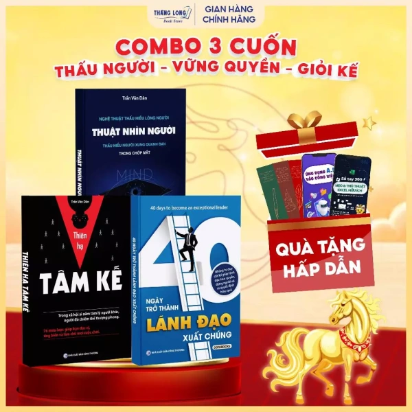 Hình ảnh sản phẩm Combo 3 - 40 Ngày Trở Thành Lãnh Đạo Xuất Chúng + Thuật Nhìn Người + Thiên Hạ Tâm Kế - Nhà Xuất Bản Công Thương