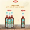 Combo 3 chai Nước mắm Cá Cơm Bếp Vàng 12N 900ml, tặng 1 chai cùng loại, giá ưu đãi