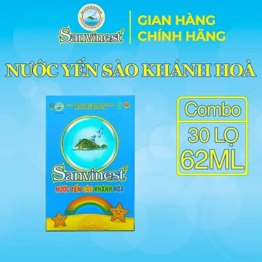 Combo 30 Lọ Yến Sào 26% Sanvinest Khánh Hòa Cho Trẻ Em 62ml - Giảm Giá 1170000đ 2