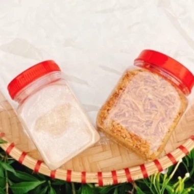 Combo 300g bánh tráng tròn phơi sương + 100g hành phi + 100g muối tôm nhuyễn Tây Ninh 3 Combo 300g bánh tráng tròn phơi sương + 100g hành phi + 100g muối tôm nhuyễn Tây Ninh 3