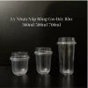 [Combo 50] Ly Nhựa PP Trong Suốt Nắp Fi95 Bằng Cao Đáy Bầu 360ml/500ml/700ml Đựng Trà Sữa, Sinh Tố 3