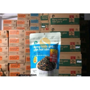 Combo 6 vị rong biển giòn trộn ăn liền o'food (rau và hạt, cá hồi, hải sản, gia vị , khô gà, hạnh nhân)