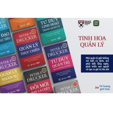 Combo 8 Sách Quản Lý Tinh Hoa Peter F. Drucker - Giảm giá mạnh, nâng cao năng lực lãnh đạo