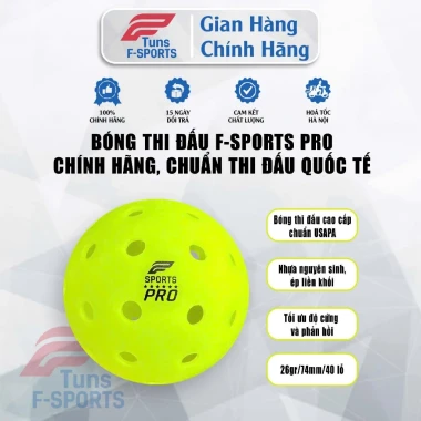 Combo Bóng Pickleball F-Sports PRO Cao Cấp - Tiêu Chuẩn Thi Đấu 26g 74mm 40 Lỗ Giá Chỉ 285k 12