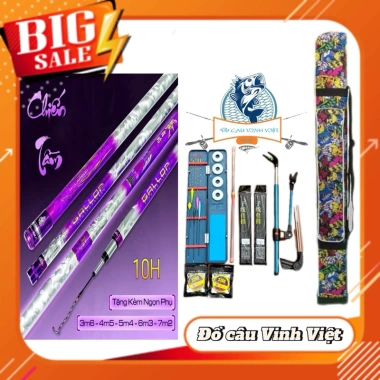 Combo cần câu tay chiến tầm 10H: săn hàng, tải cá lớn, giảm giá 218.700₫