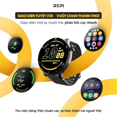 COMBO Đồng Hồ Thông Minh REPI BeeWatch Active 1 + 1S Chính Hãng - GPS Độc Lập - Trợ lý ảo AI - Đồng Bộ Strava