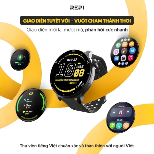Trải nghiệm trợ lý AI và các chế độ sức khỏe trên đồng hồ thông minh REPI BeeWatch Active