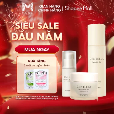 Combo Dr.Pepti Nước Hoa Hồng + Tinh Chất Dưỡng Trắng + Kem Dưỡng Ẩm - Giá giảm 352.000, gốc 436.480