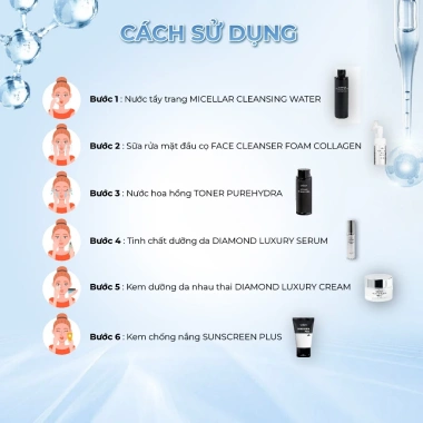 Combo Dưỡng Da Seimy 6 Bước Dưỡng ẩm Sáng da Chống Lão Hóa Ưu đãi 930k cho mọi loại da 3