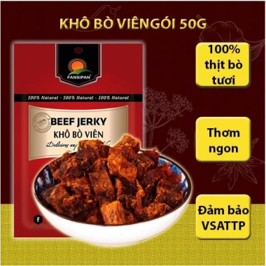 Combo Khô Bò Fansipan 50g Siêu Ngon - Bò Khô Ăn Vặt Chính Hãng Đảm Bảo Giá 111.150 Giảm 85.500