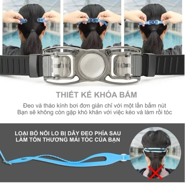 Combo Mắt Kính Bơi Chống Nước & Mũ Bơi Da Pu - Giá Rẻ 179k, Bơi Lội, Du Lịch Biển Lý Tưởng 7
