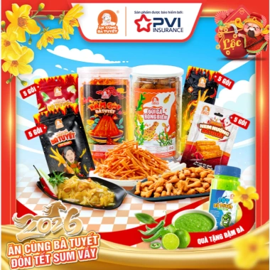 Combo MIX 6 SẢN PHẨM BÀ TUYẾT: 5 chân rút + 5 chân sả + 5 chân có xương+1 tăm cay +1 đùi gà tặng hũ sốt +5 nem nướng M73
