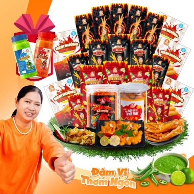 Combo MIX 6 SẢN PHẨM BÀ TUYẾT: 5 chân rút + 5 chân sả + 5 chân có xương+1 tăm cay +1 đùi gà tặng hũ sốt +5 nem nướng M73
