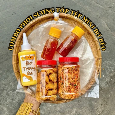 COMBO NGOẠI HẠNG: Bánh tráng phơi sương + BƠ HỦ SIÊU TO + Ruốc Hành Phi 25 COMBO NGOẠI HẠNG: Bánh tráng phơi sương + BƠ HỦ SIÊU TO + Ruốc Hành Phi 25