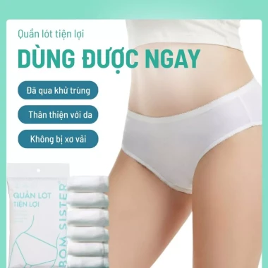 Combo Quần Lót Nữ Cotton Dùng 1 Lần Tiện Lợi Du Lịch - Giá Rẻ 38.000đ BOM SISTER Q221 3 Combo Quần Lót Nữ Cotton Dùng 1 Lần Tiện Lợi Du Lịch - Giá Rẻ 38.000đ BOM SISTER Q221 3