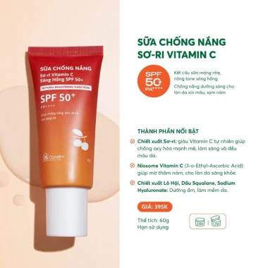 Combo Sữa Chống Nắng Sơ-ri Vitamin C Cỏ Mềm - Dưỡng Sáng Da, Mờ Nám, Giá 830.000Đ 6 Combo Sữa Chống Nắng Sơ-ri Vitamin C Cỏ Mềm - Dưỡng Sáng Da, Mờ Nám, Giá 830.000Đ 6
