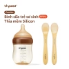 Combo Thìa mềm Silicon Thyseed + Bình sữa PPSU không BPA 160ml/240ml cho trẻ sơ sinh - Giá chỉ 790.000₫