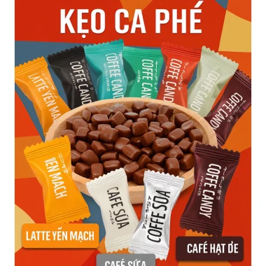 Combo Túi Lớn 500g Kẹo Cafe 9 Vị Nguyên Chất Tặng 50g - Giảm Giá Còn 17000đ 3 Combo Túi Lớn 500g Kẹo Cafe 9 Vị Nguyên Chất Tặng 50g - Giảm Giá Còn 17000đ 3