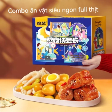 Combo xách ăn vặt JUEYI – Đồ ăn vặt Trung Quốc đa dạng, ngon, giá 265.300